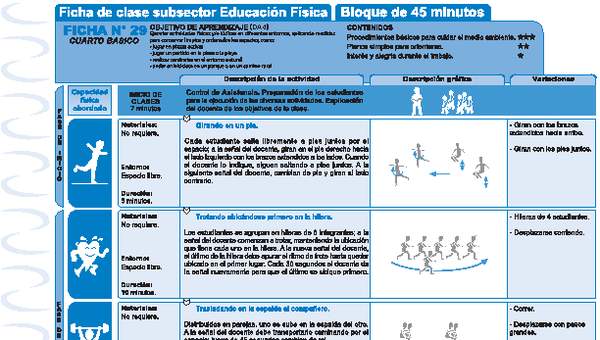 Ejercicio en entorno natural Ficha N° 29 Ejercicio en entorno natural Ficha N° 29