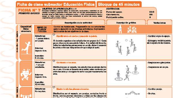 Habilidades motrices Ficha N° 07 Habilidades motrices Ficha N° 07