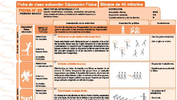 Expresión Corporal Ficha N° 23 Expresión Corporal Ficha N° 23