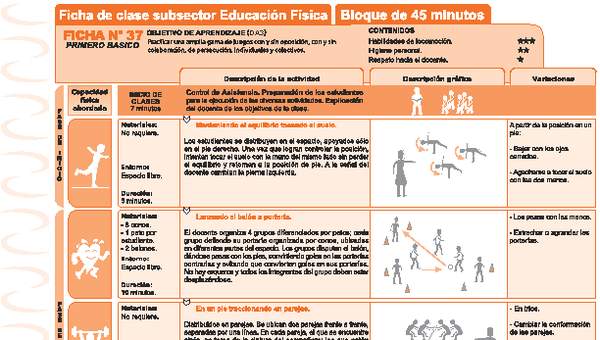 Juegos Predeportivos Ficha N° 37 Juegos Predeportivos Ficha N° 37