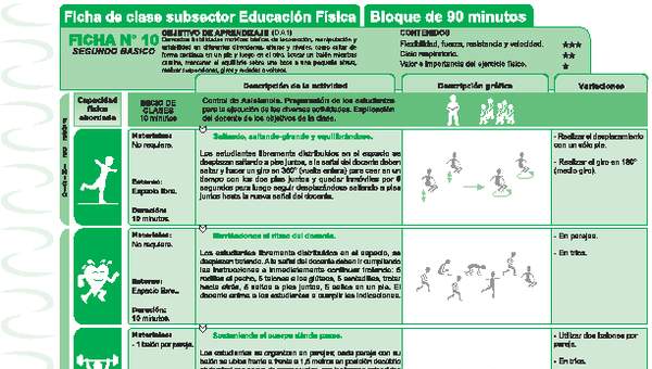 Habilidades Motrices Ficha N° 10 Habilidades Motrices Ficha N° 10