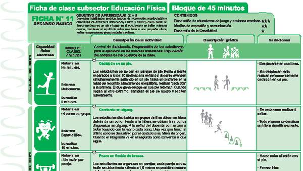 Habilidades Motrices Ficha N° 11 Habilidades Motrices Ficha N° 11