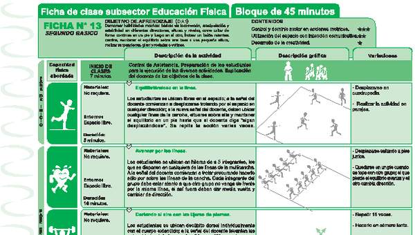 Habilidades Motrices Ficha N° 13 Habilidades Motrices Ficha N° 13