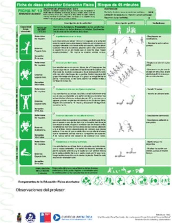 Habilidades Motrices Ficha N° 13 Habilidades Motrices Ficha N° 13