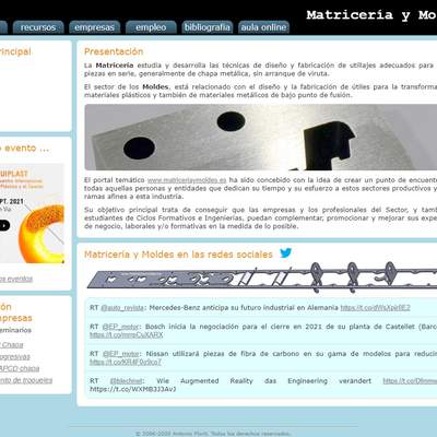 Matricería y moldes Matricería y moldes