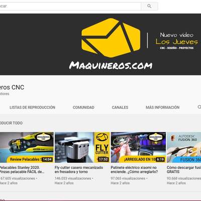 Canal Maquineros CNC Canal Maquineros CNC