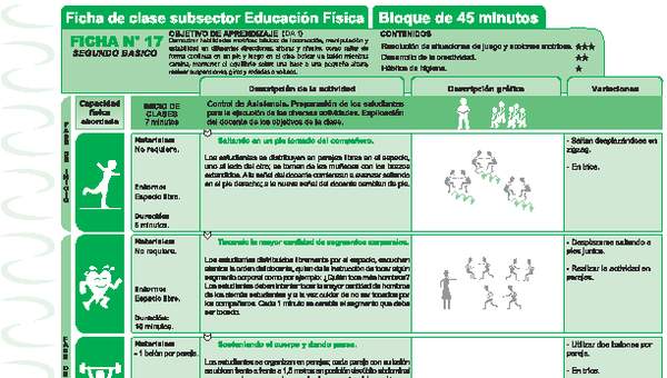 Habilidades Motrices Ficha N° 17 Habilidades Motrices Ficha N° 17