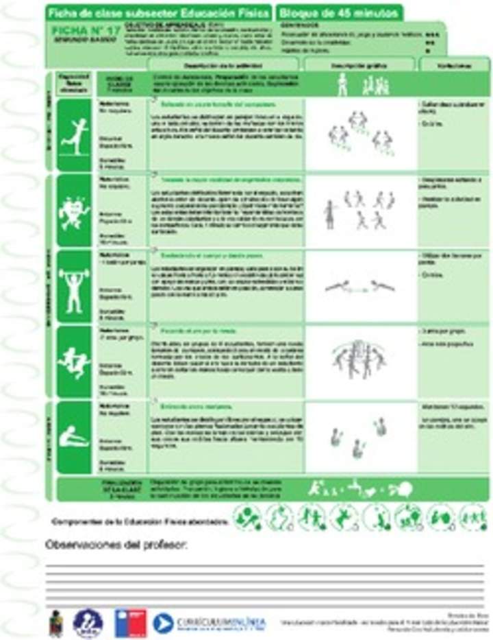 Habilidades Motrices Ficha N° 17 Habilidades Motrices Ficha N° 17