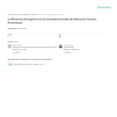 Agencia Chilena de Eficiencia Energética –AChEE (2016). La Eficiencia Energética en el Currículum Escolar de Educación Técnico-Profesional. Recuperado de: Agencia Chilena de Eficiencia Energética –AChEE (2016). La Eficiencia Energética en el Currículum Escolar de Educación Técnico-Profesional. Recuperado de: