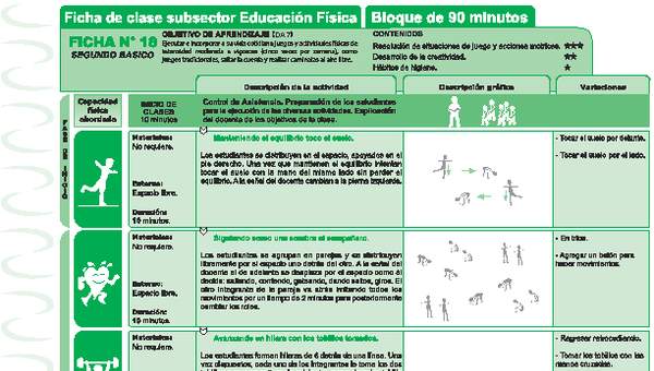 Habito y cultura de movimiento Ficha N° 18 Habito y cultura de movimiento Ficha N° 18