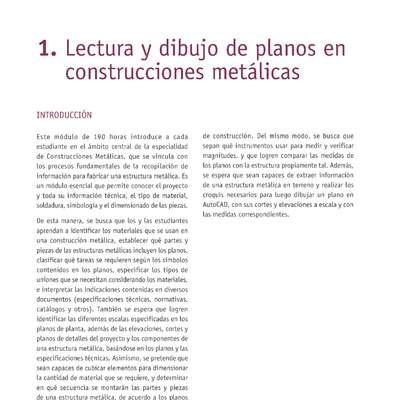 CEDEM INACAP. Módulo: Lectura y dibujo de planos en construcciones metálicas, especialidad Construcciones Metálicas CEDEM INACAP. Módulo: Lectura y dibujo de planos en construcciones metálicas, especialidad Construcciones Metálicas