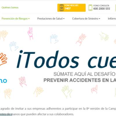 Mutual de Seguridad. Campaña mano a mano 2018. Fichas construcción Mutual de Seguridad. Campaña mano a mano 2018. Fichas construcción