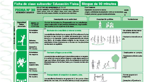 Ejercicio en entorno natural Ficha N° 30 Ejercicio en entorno natural Ficha N° 30