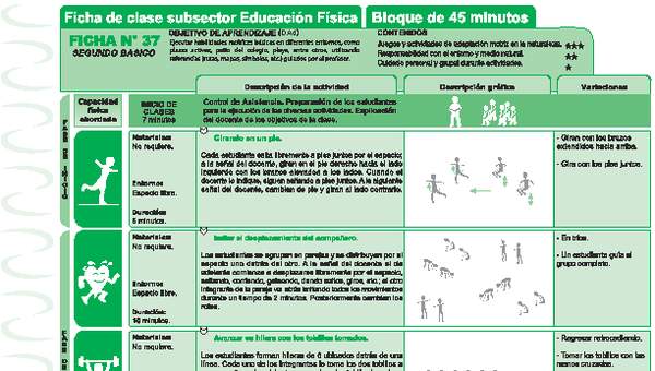 Ejercicio en entorno natural Ficha N° 37 Ejercicio en entorno natural Ficha N° 37