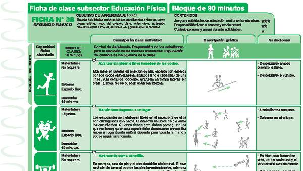 Ejercicio en entorno natural Ficha N° 38 Ejercicio en entorno natural Ficha N° 38