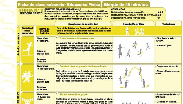 Habilidades Motrices Ficha N° 03 Habilidades Motrices Ficha N° 03