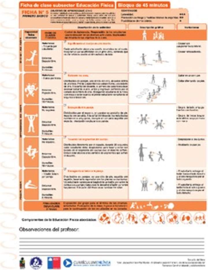 Habilidades Motrices Ficha N° 05 Habilidades Motrices Ficha N° 05