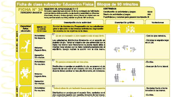 Habilidades Motrices Ficha N° 36 Habilidades Motrices Ficha N° 36