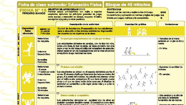 Juegos Predeportivos Ficha N° 15 Juegos Predeportivos Ficha N° 15