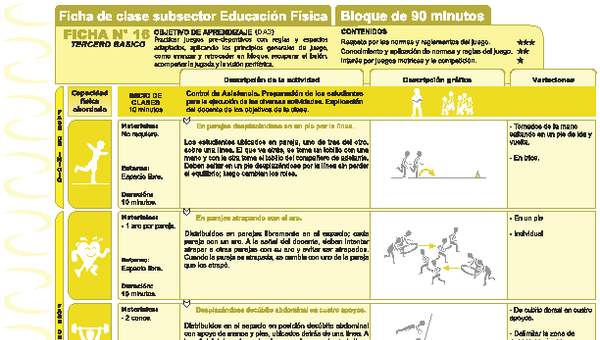 Juegos Predeportivos Ficha N° 16 Juegos Predeportivos Ficha N° 16