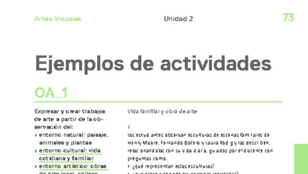 Actividades sugeridas Unidad 2 Actividades sugeridas Unidad 2