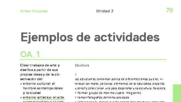 Actividades sugeridas Unidad 2 Actividades sugeridas Unidad 2