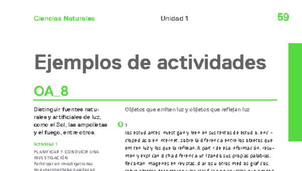 Actividades sugeridas Unidad 1 Actividades sugeridas Unidad 1