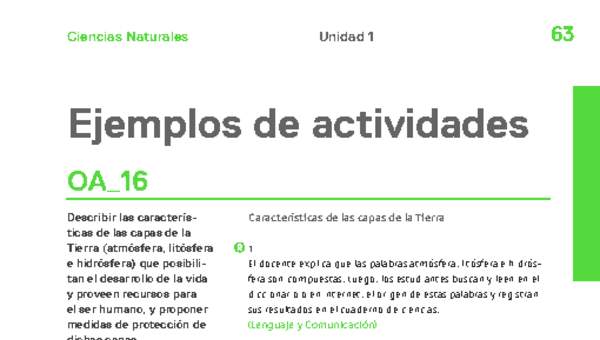 Actividades sugeridas Unidad 1 Actividades sugeridas Unidad 1