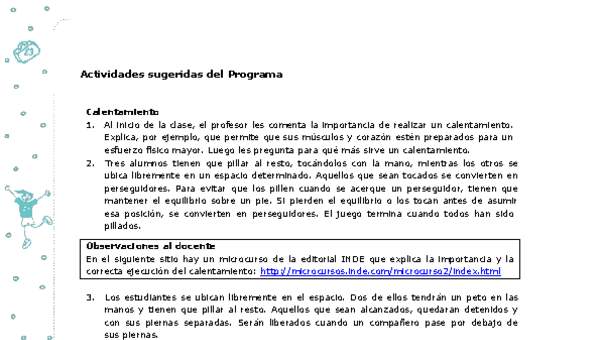 Actividades sugeridas Unidad 2 Actividades sugeridas Unidad 2