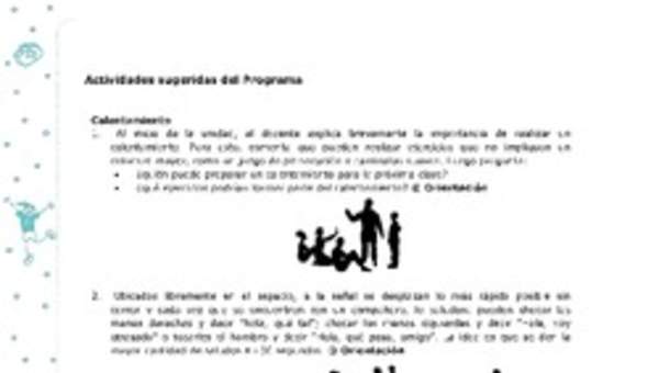 Actividades sugeridas Unidad 1 Actividades sugeridas Unidad 1