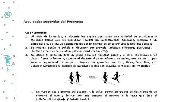 Actividades sugeridas Unidad 2 Actividades sugeridas Unidad 2