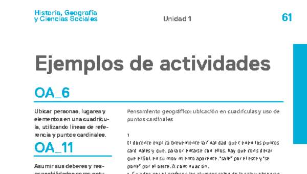 Actividades sugeridas Unidad 1 Actividades sugeridas Unidad 1