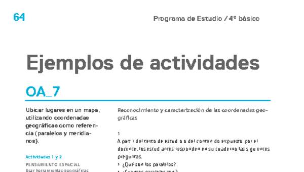 Actividades sugeridas Unidad 1 Actividades sugeridas Unidad 1