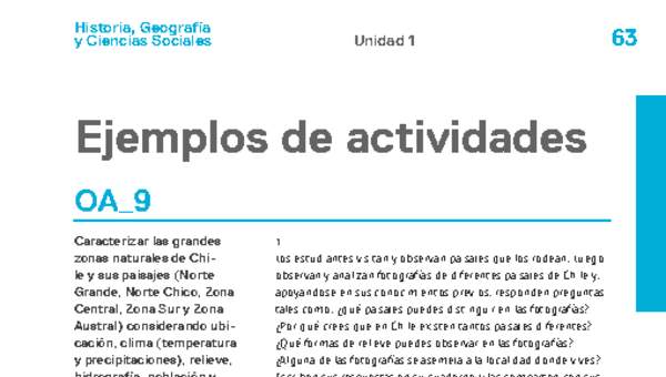 Actividades sugeridas Unidad 1 Actividades sugeridas Unidad 1