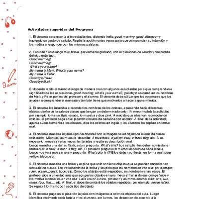 Actividades sugeridas Unidad 1 Actividades sugeridas Unidad 1