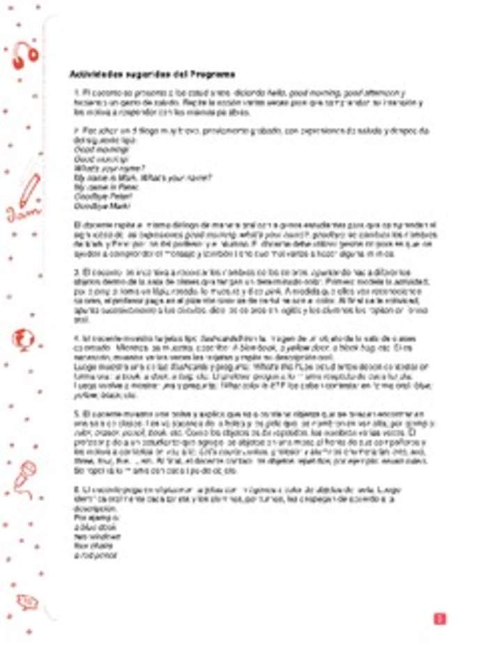 Actividades sugeridas Unidad 1 Actividades sugeridas Unidad 1