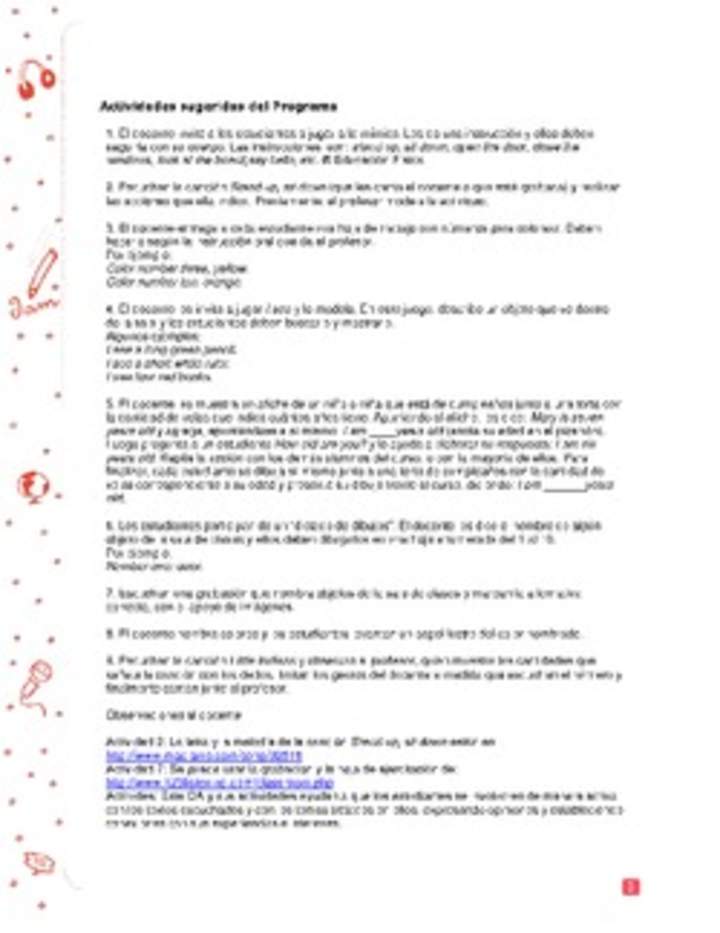 Actividades sugeridas Unidad 1 Actividades sugeridas Unidad 1