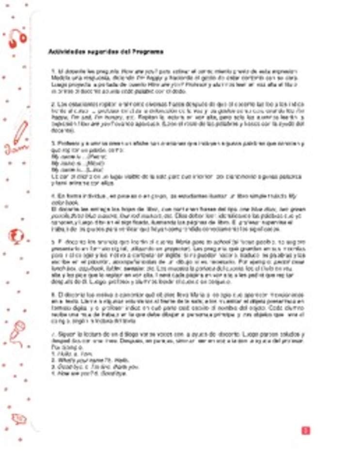 Actividades sugeridas Unidad 1 Actividades sugeridas Unidad 1