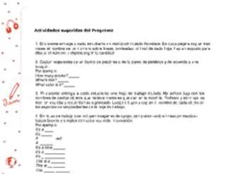 Actividades sugeridas Unidad 1 Actividades sugeridas Unidad 1