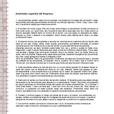 Actividades sugeridas Unidad 2 Actividades sugeridas Unidad 2