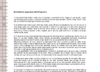 Actividades sugeridas Unidad 2 Actividades sugeridas Unidad 2