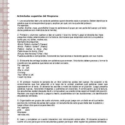 Actividades sugeridas Unidad 2 Actividades sugeridas Unidad 2