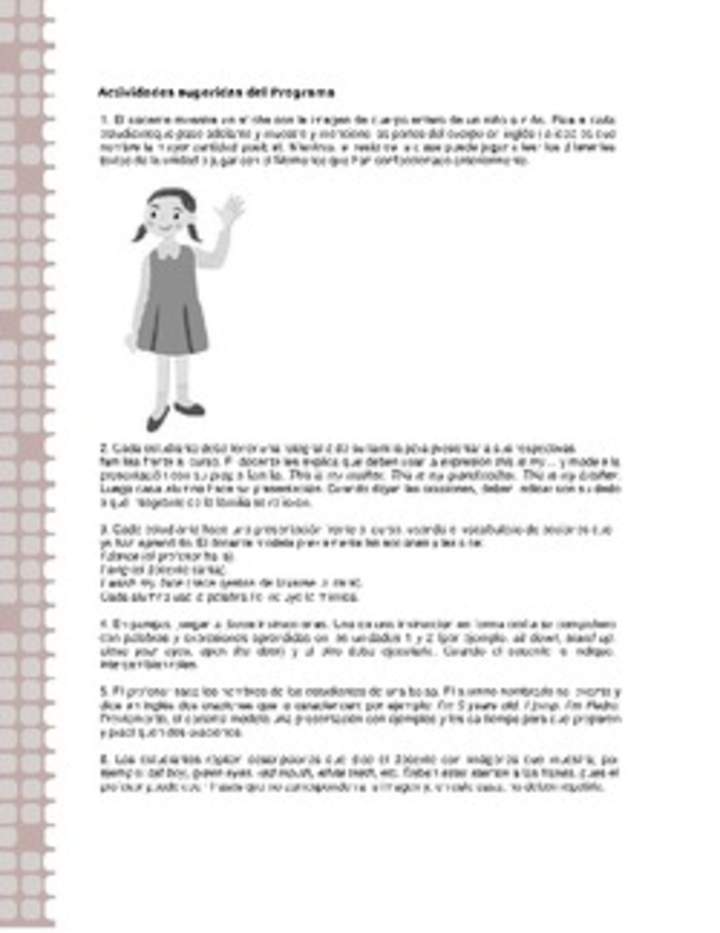 Actividades sugeridas Unidad 2 Actividades sugeridas Unidad 2