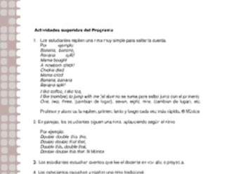 Actividades sugeridas Unidad 1 Actividades sugeridas Unidad 1