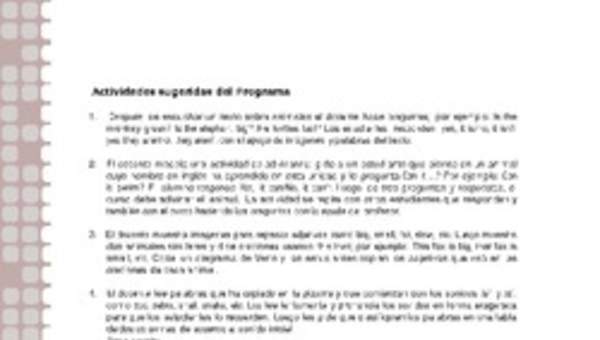 Actividades sugeridas Unidad 1