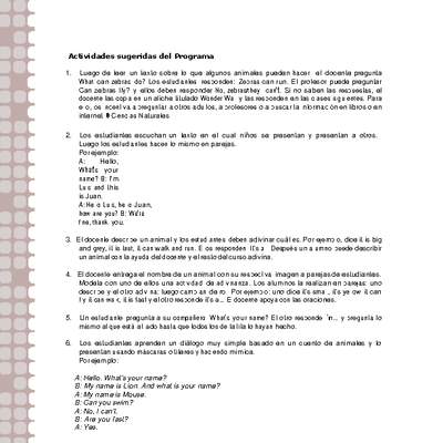 Actividades sugeridas Unidad 1 Actividades sugeridas Unidad 1