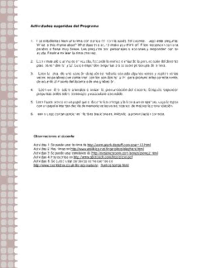 Actividades sugeridas Unidad 1 Actividades sugeridas Unidad 1