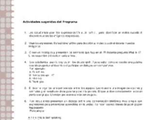 Actividades sugeridas Unidad 1 Actividades sugeridas Unidad 1