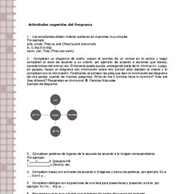 Actividades sugeridas Unidad 1 Actividades sugeridas Unidad 1