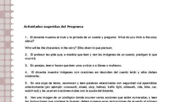 Actividades sugeridas Unidad 2 Actividades sugeridas Unidad 2